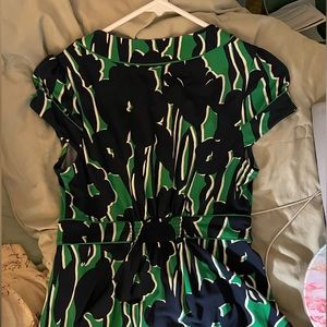 BCBG Max Azria Blue/Green Mid-Length Dress, Size XS